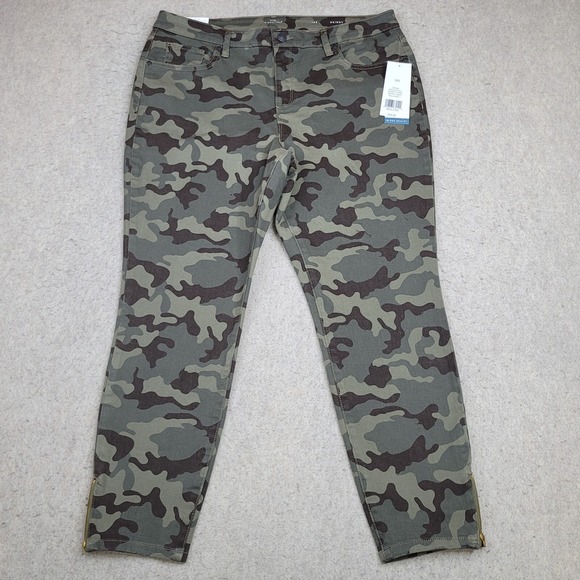 New Directions Jeans Skinny Womens 16R Camo Sleek Sculpt NEW‎ - Picture 1 of 16